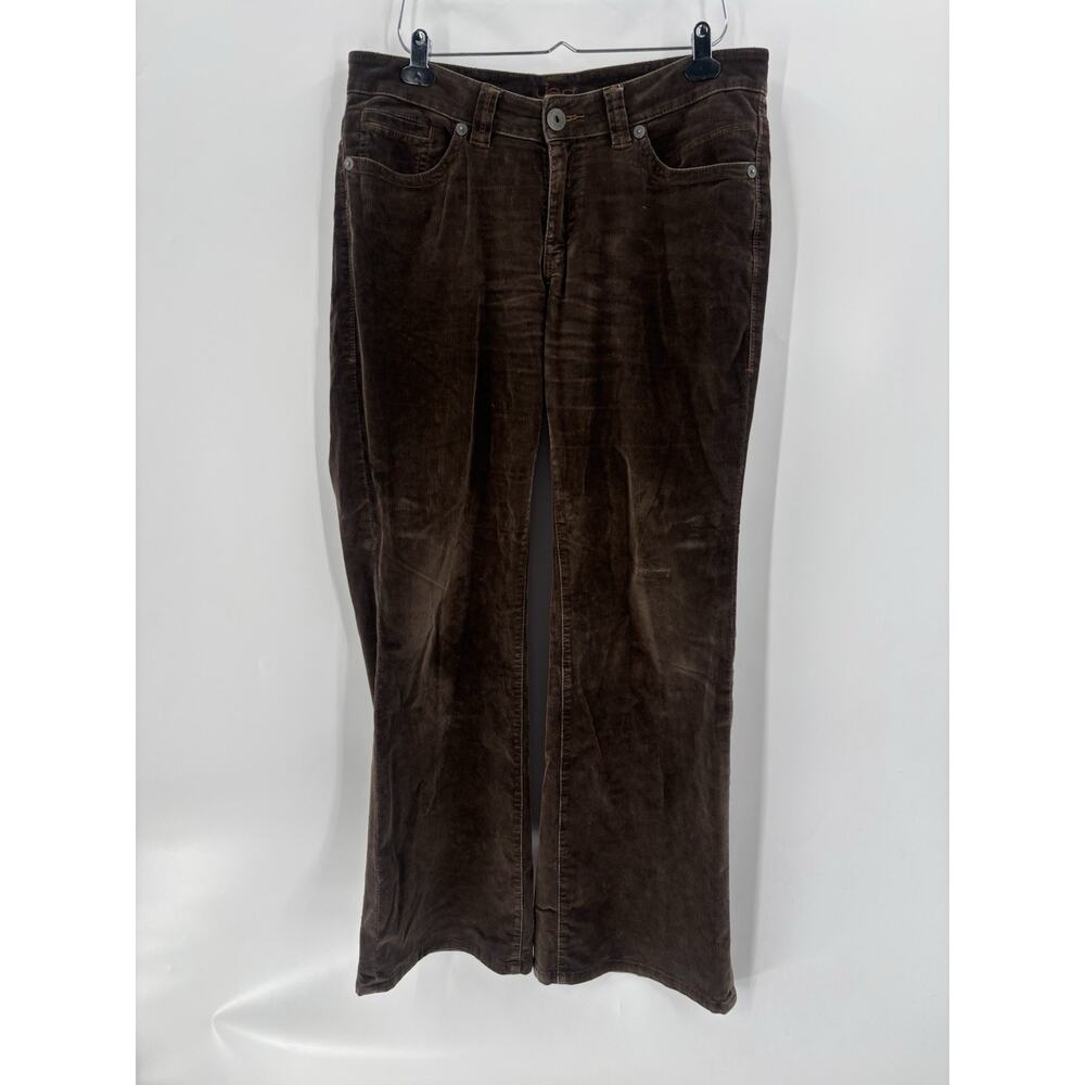 Jag Jeans Corduroy Pants Womens 16W Brown Vintage Stretch Flared Leg Mid Rise